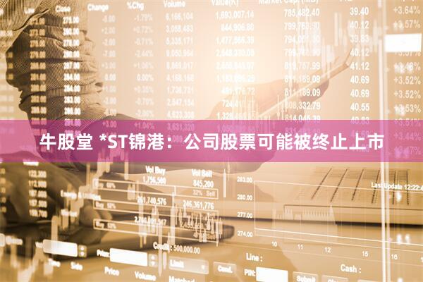 牛股堂 *ST锦港：公司股票可能被终止上市