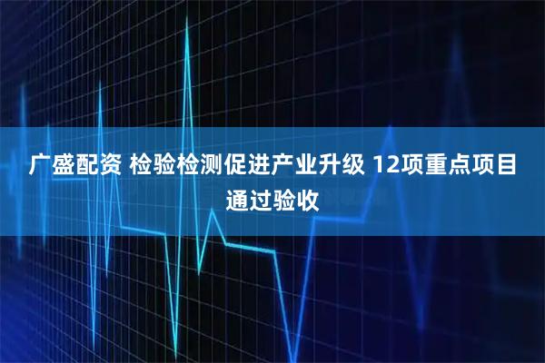 广盛配资 检验检测促进产业升级 12项重点项目通过验收